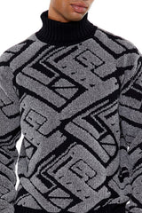 Geo Turtleneck Sweater