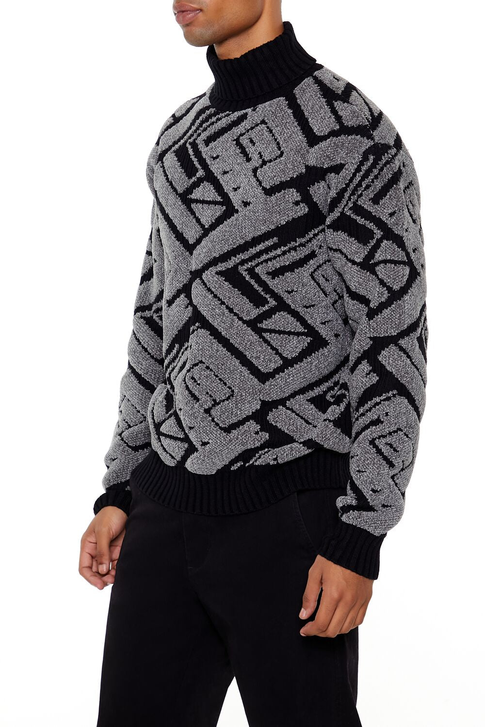 Geo Turtleneck Sweater
