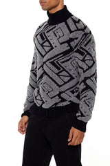 Geo Turtleneck Sweater