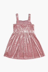 Girls Crushed Velvet Dress (Kids)