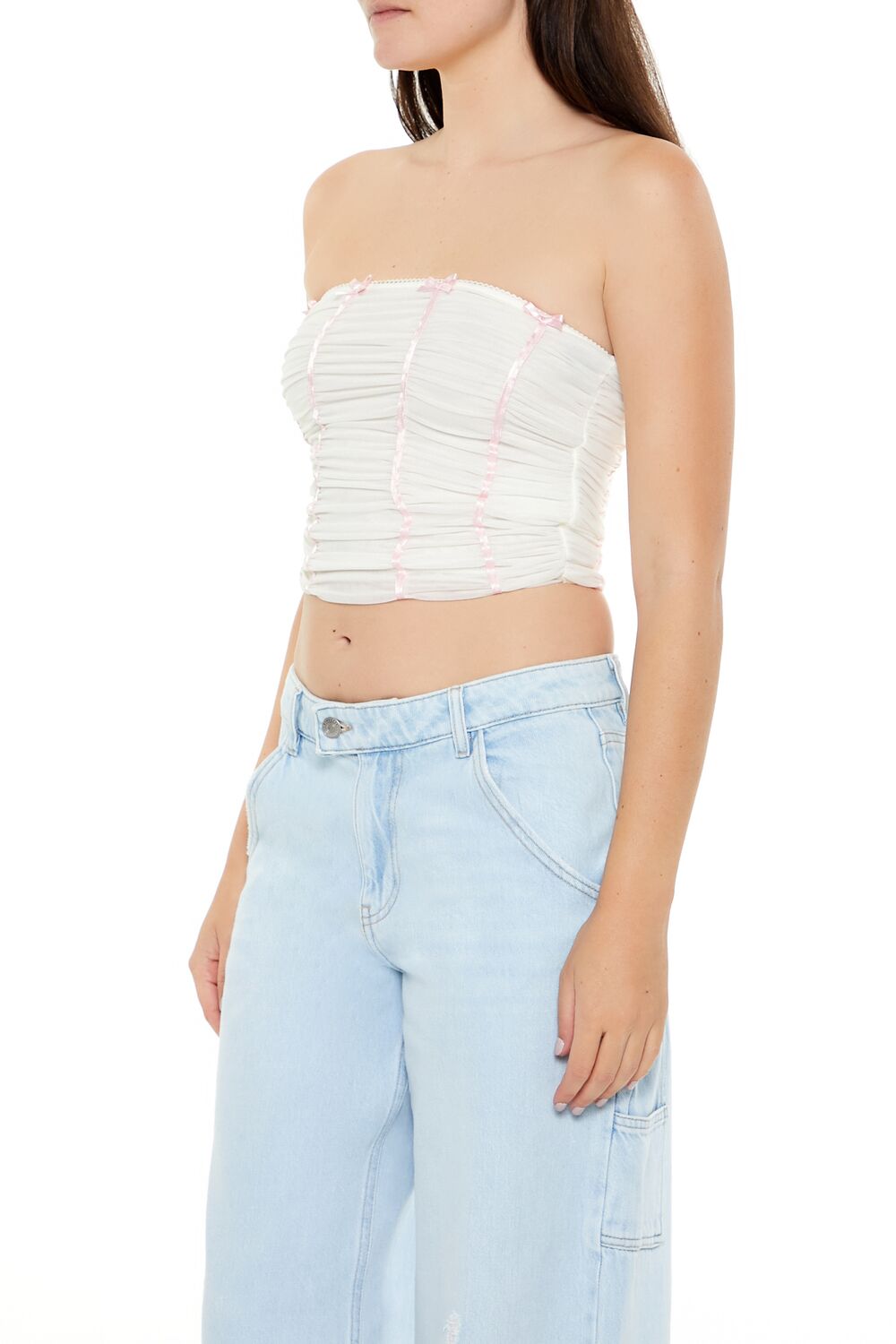 Bow Cropped Tube Top