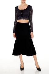 Lace Bow Crop Top