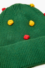 Christmas Tree Pom Pom Beanie