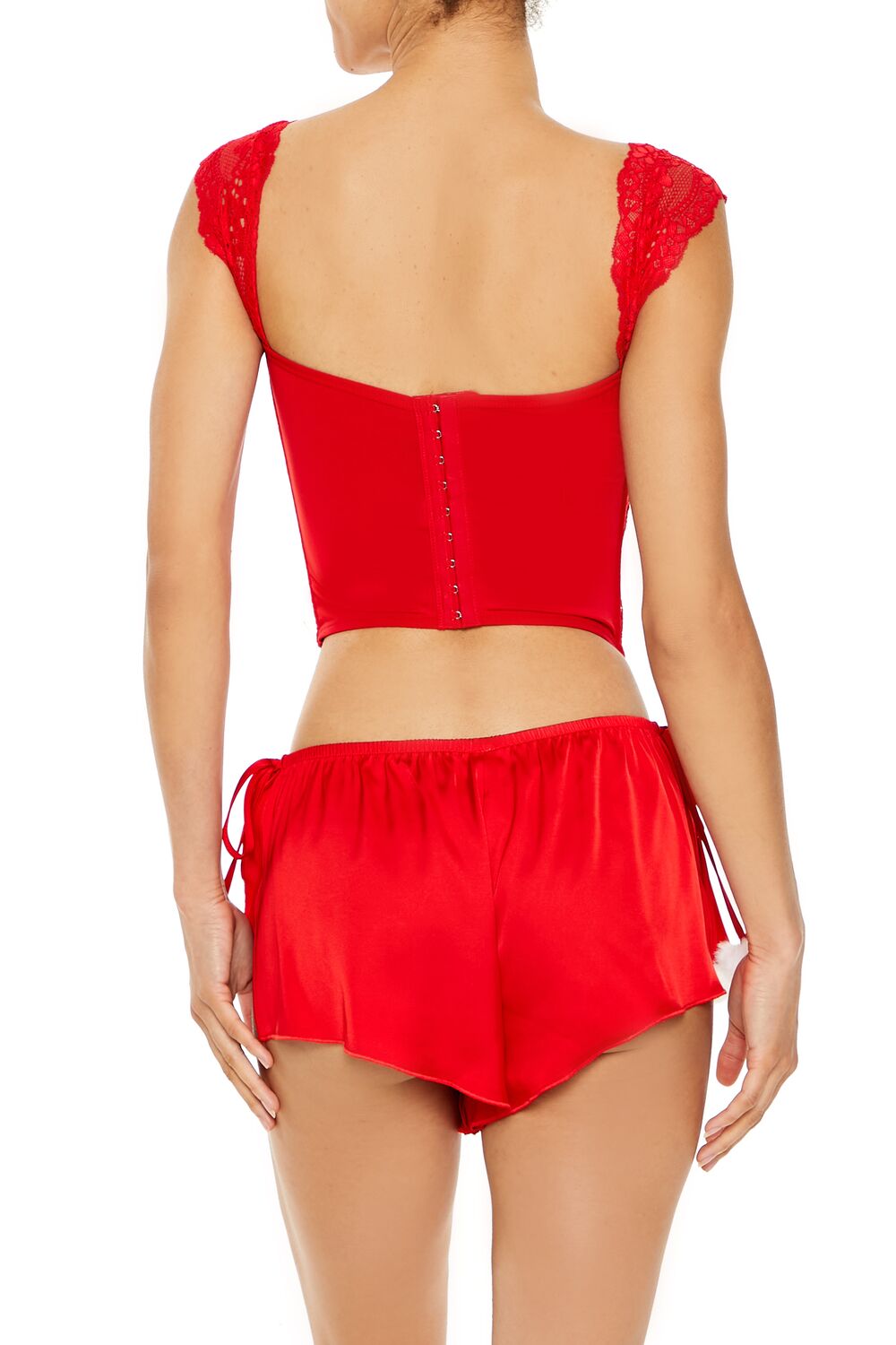 Lace Lingerie Corset Crop Top