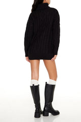 Turtleneck Mini Sweater Dress