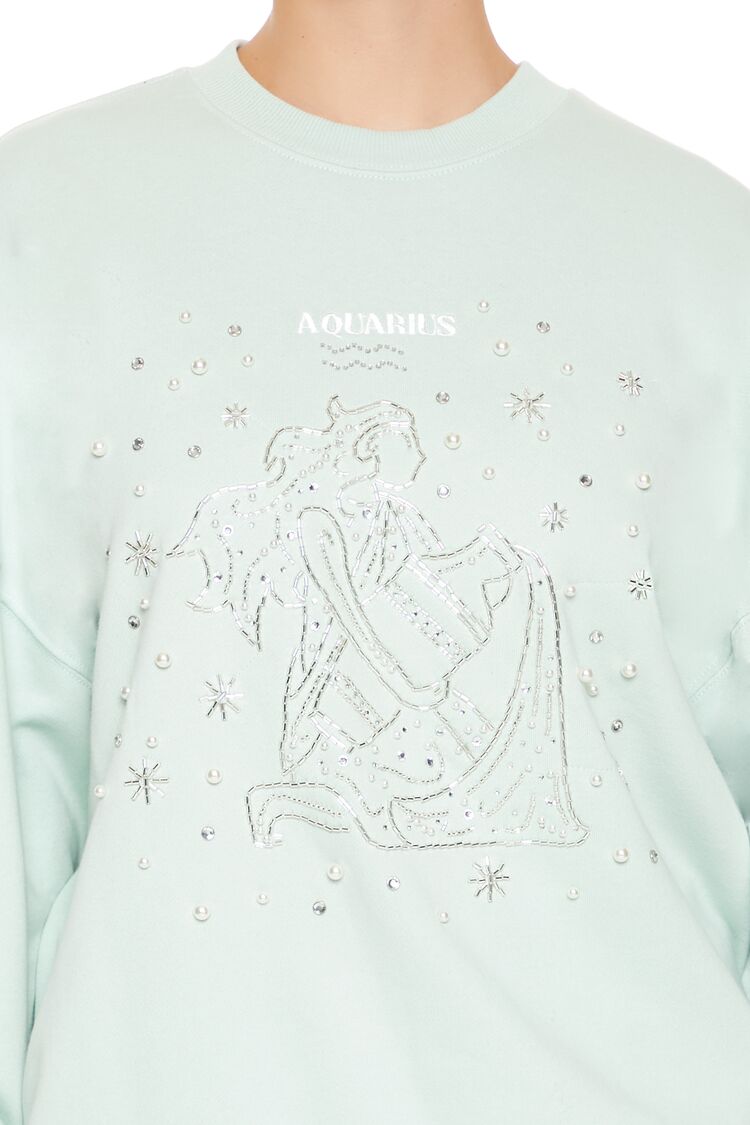 Beaded Aquarius Pullover