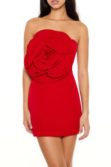 Rosette Mini Tube Dress