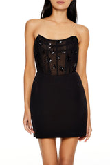 Sequin Corset Mini Tube Dress
