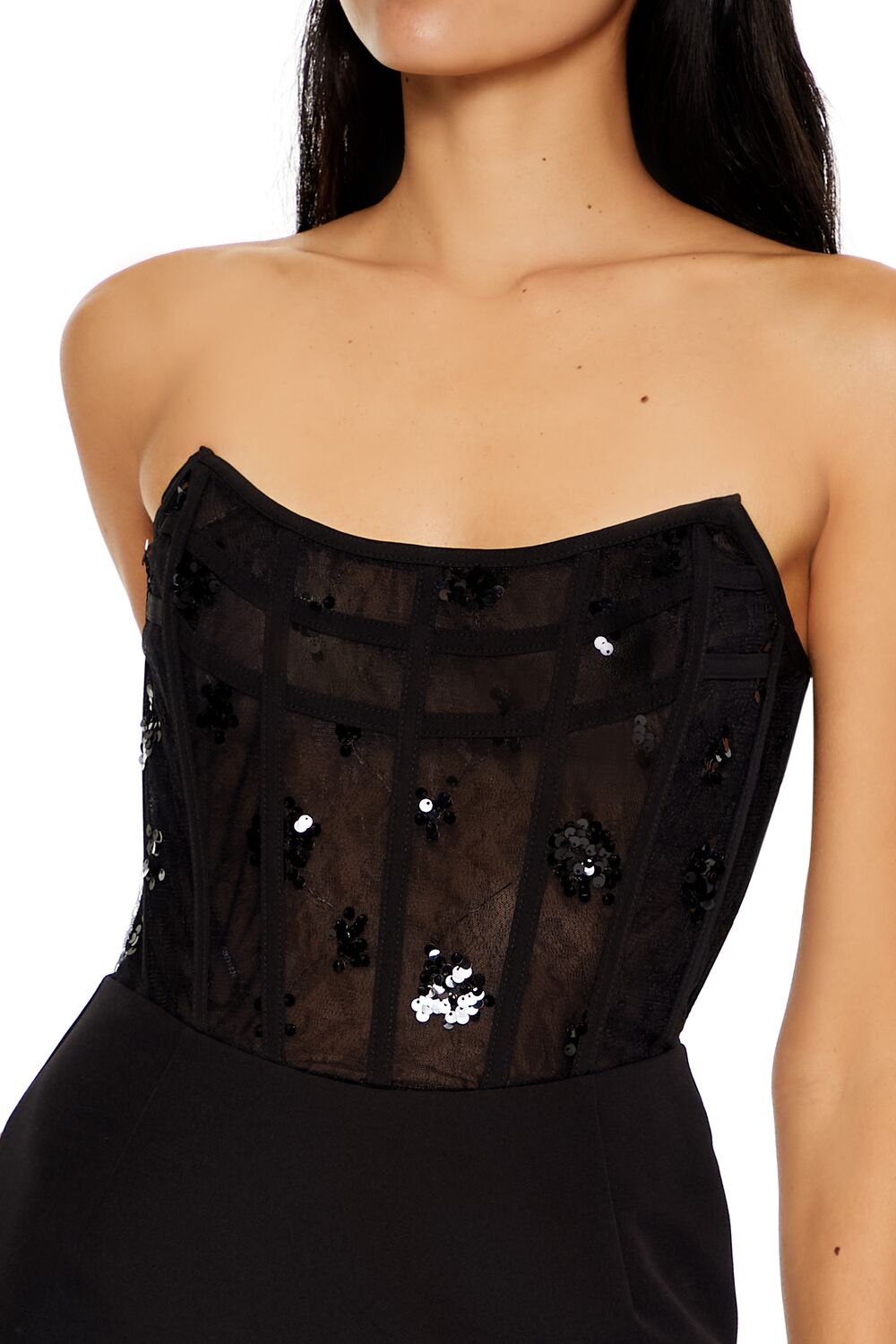 Sequin Corset Mini Tube Dress