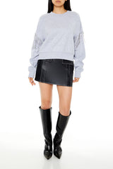 Rhinestone Fringe Pullover