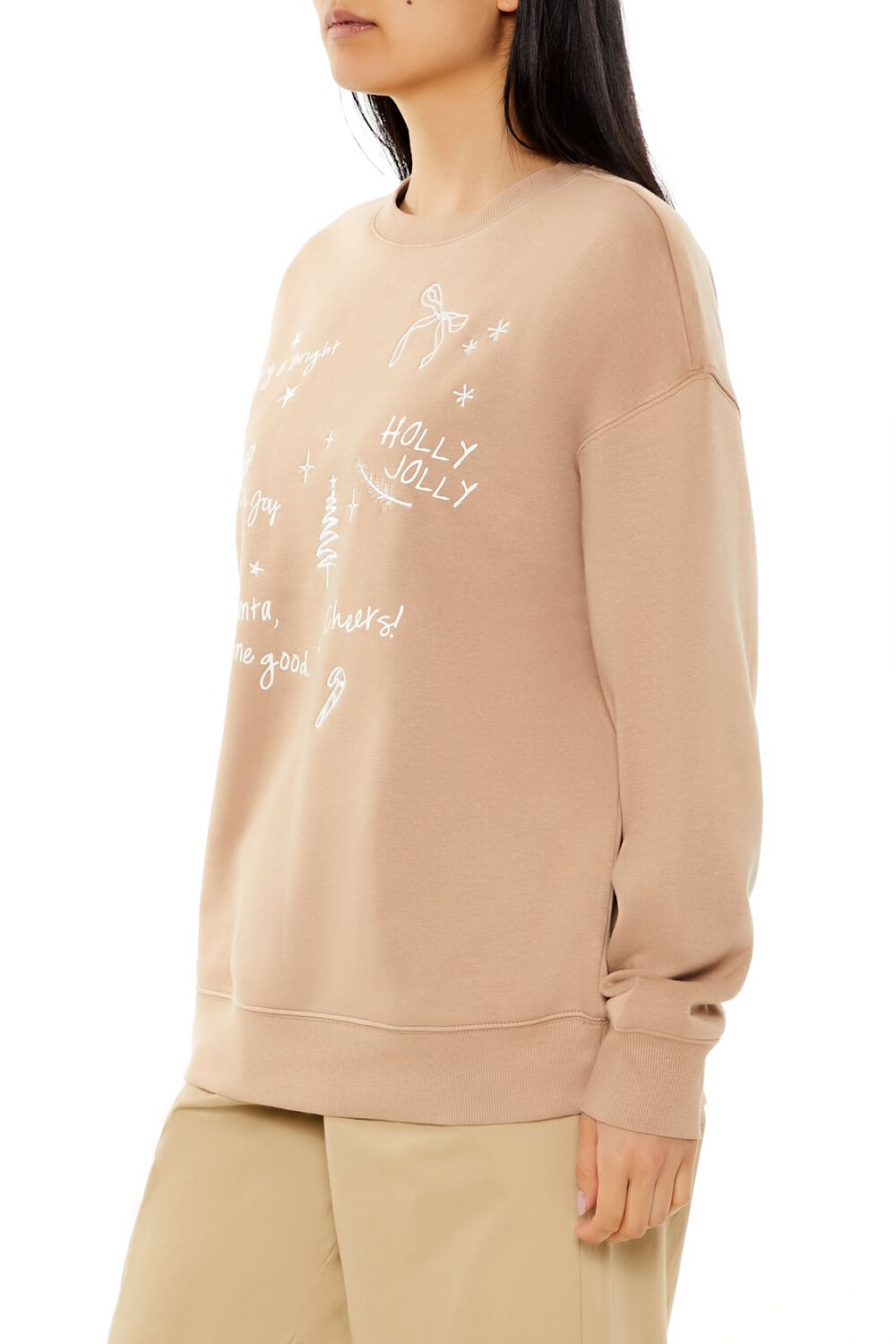 Christmas Doodle Fleece Pullover