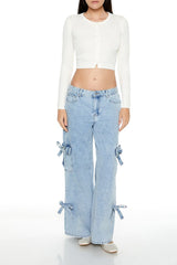Cropped Cardigan Sweater