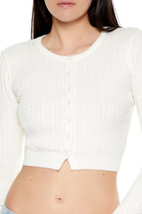 Cropped Cardigan Sweater