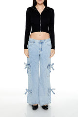 Cropped Zip-Up Sweater