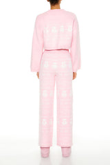 Fair Isle Wide-Leg Pajama Pants