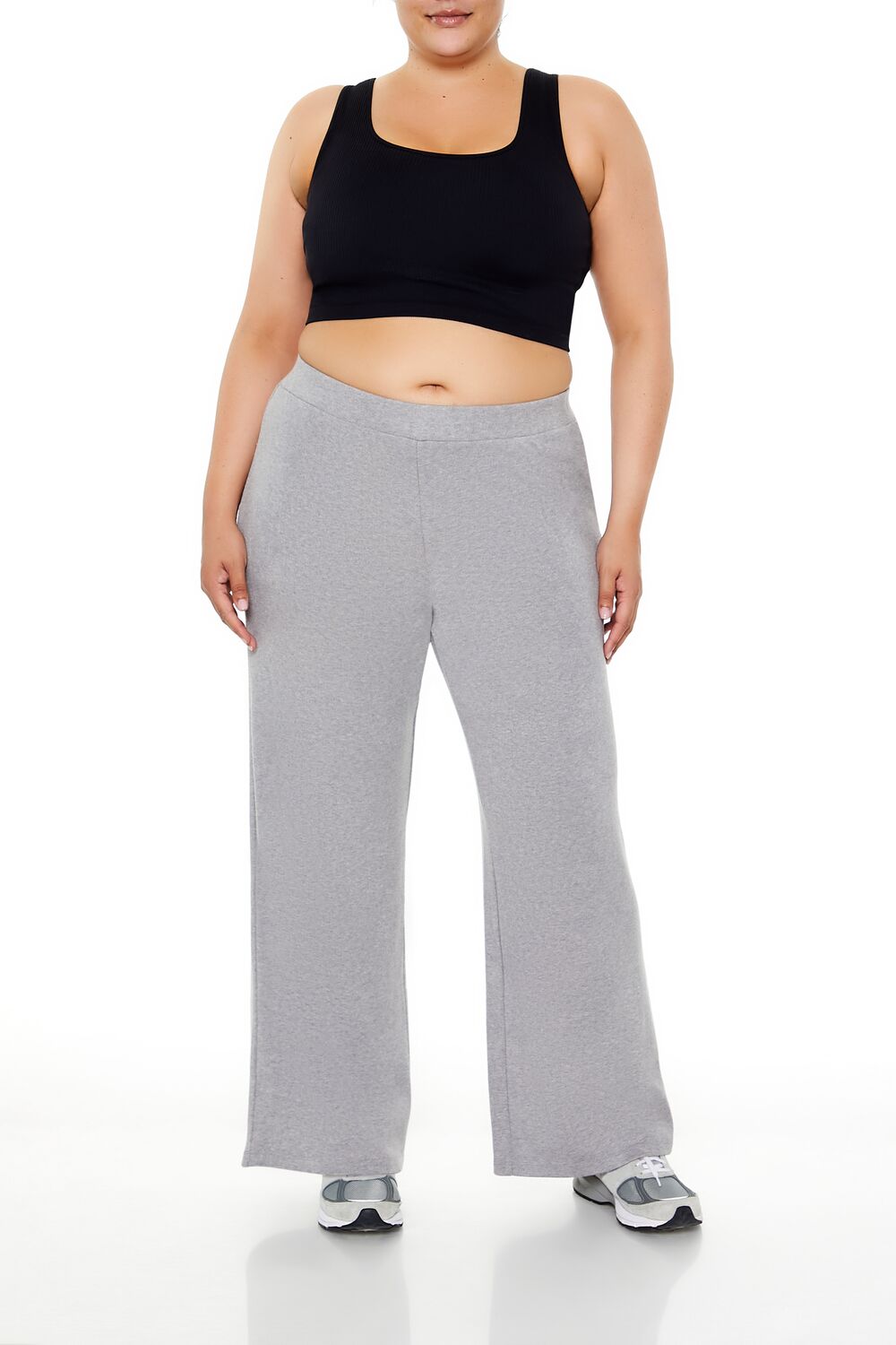 Plus Size High-Rise Wide-Leg Pants