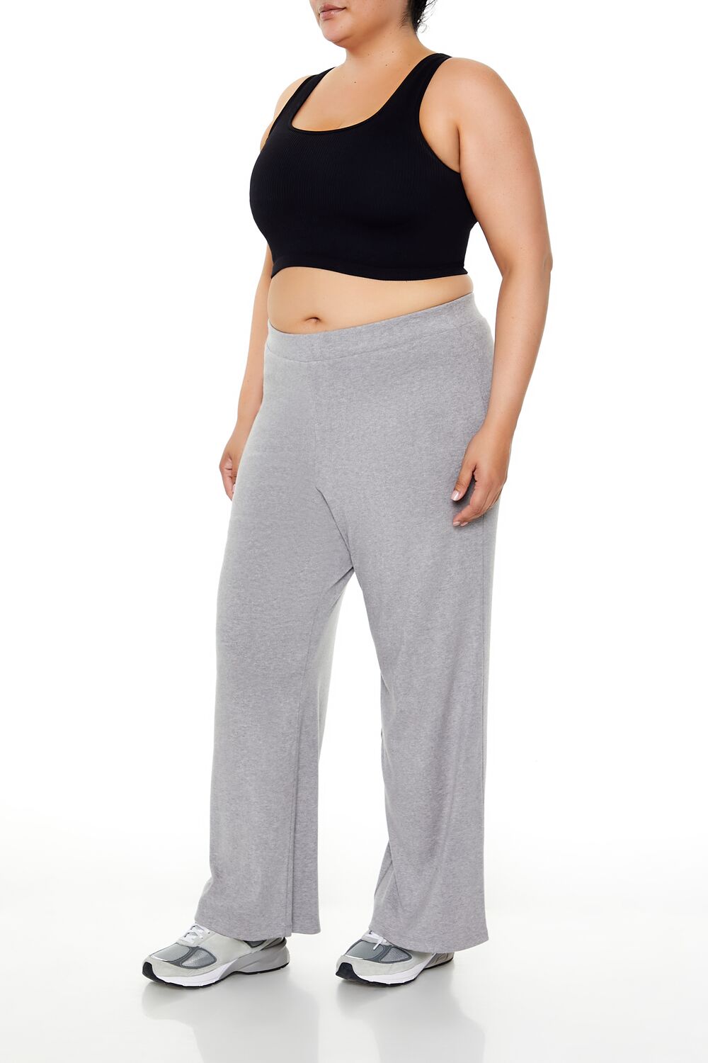Plus Size High-Rise Wide-Leg Pants