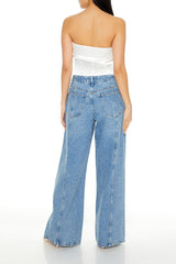 Rhinestone High-Rise Jeans