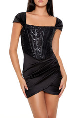 Sequin Corset Mini Dress