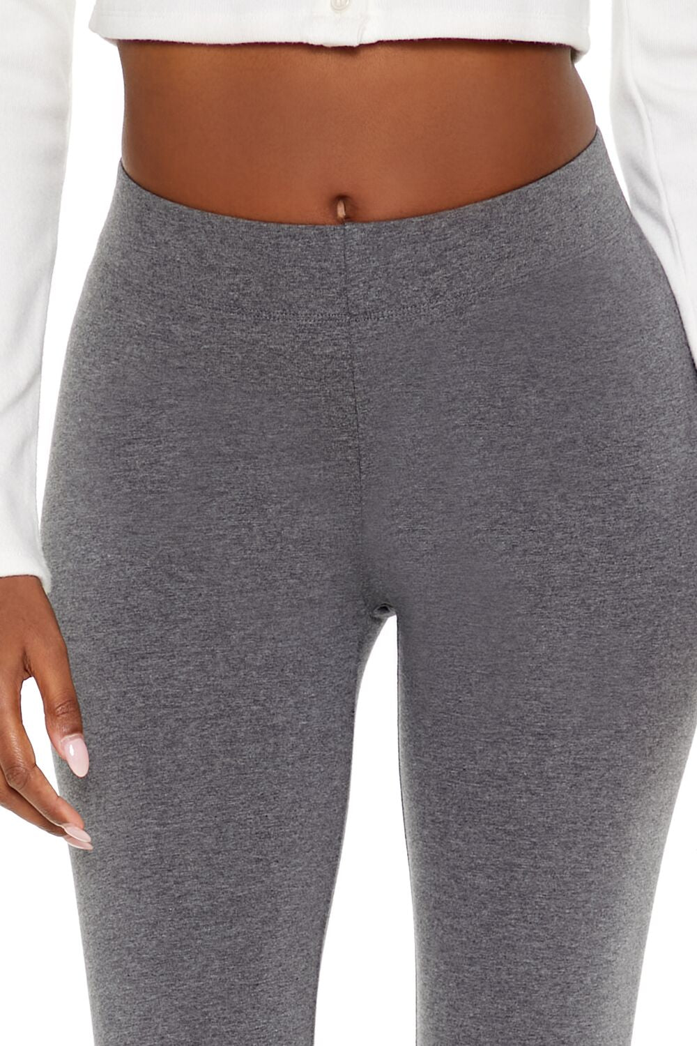 Heathered Mid-Rise Leggings