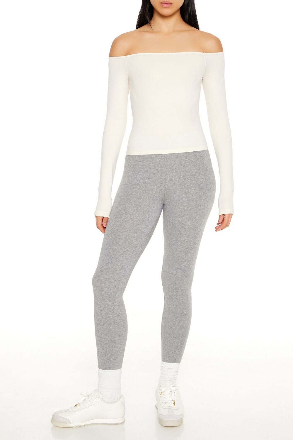 Heathered Mid-Rise Leggings