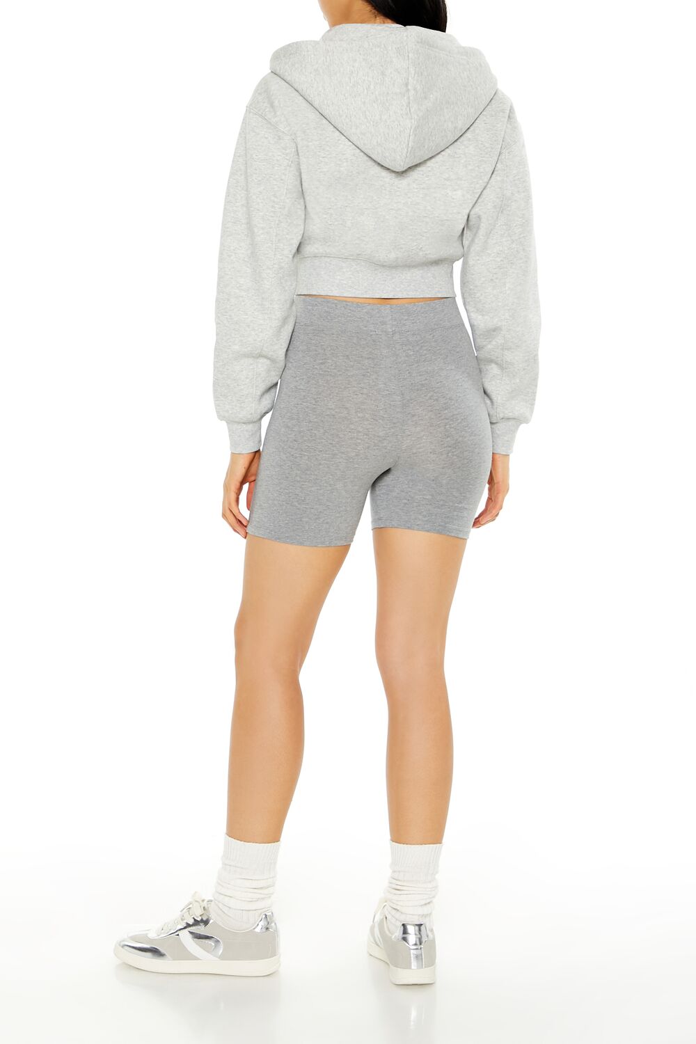 Heather Knit Biker Shorts