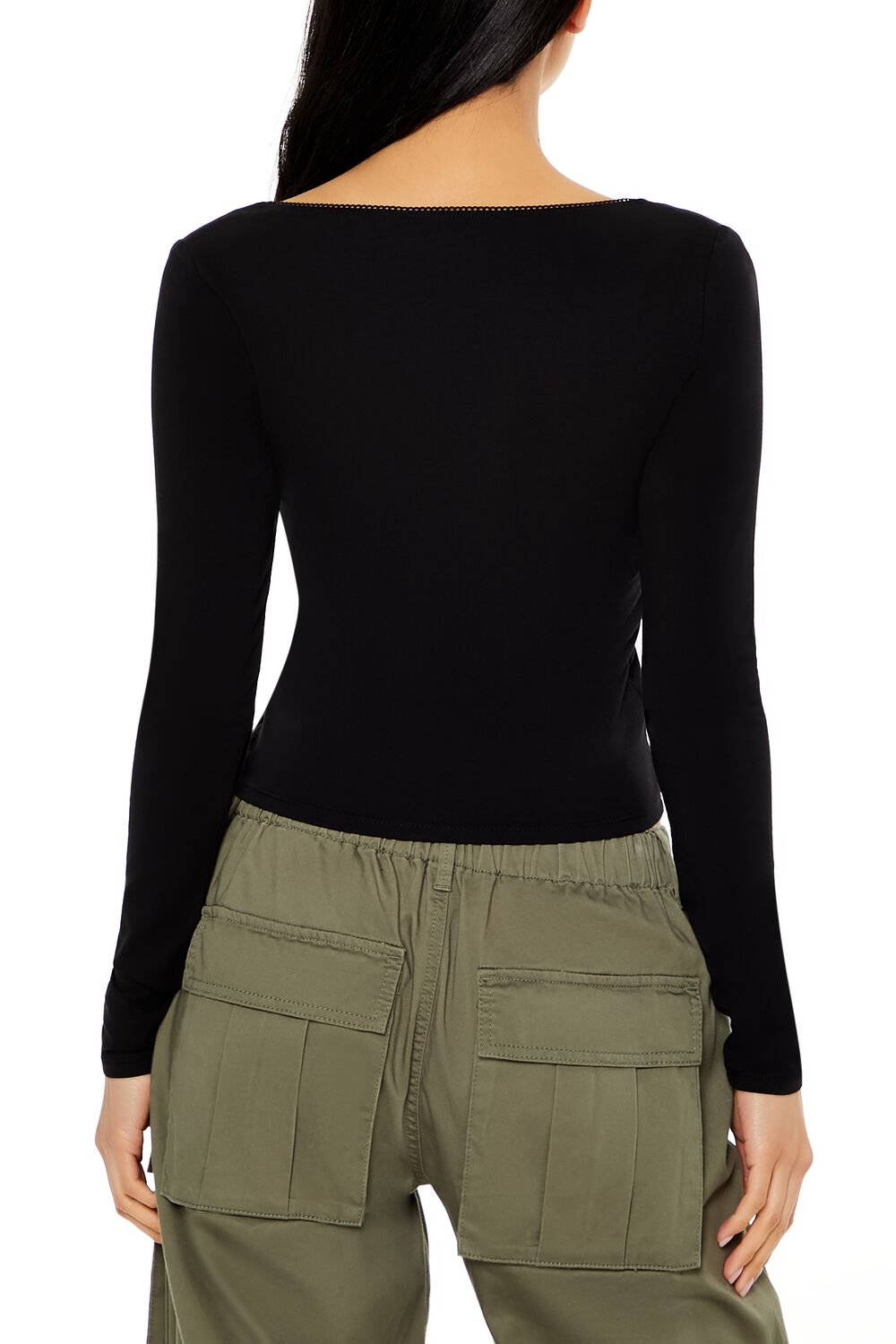 Rosette Long-Sleeve Top