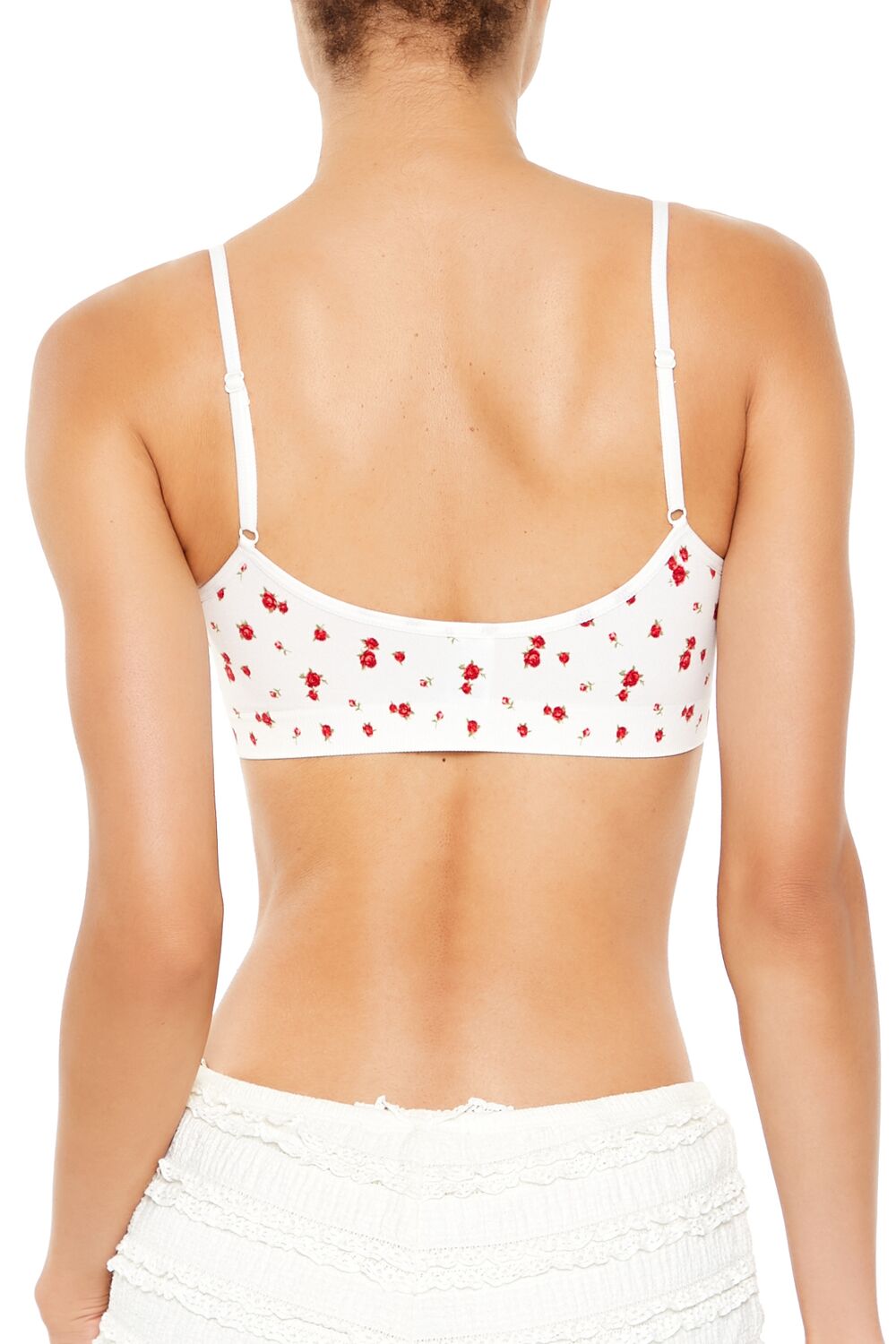 Seamless Rose Print Bralette