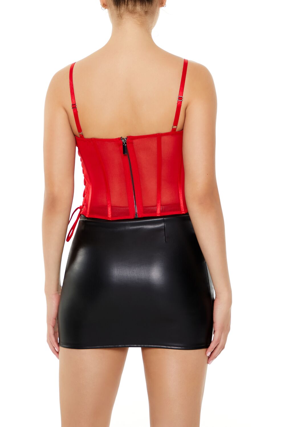 Sheer Mesh Corset Cami