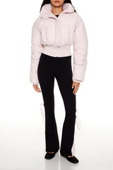 Quilted Cropped Puffer Jacket