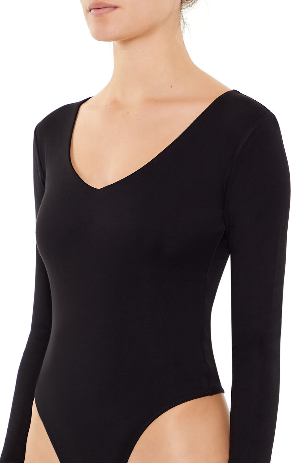 Fitted V-Neck Bodysuit