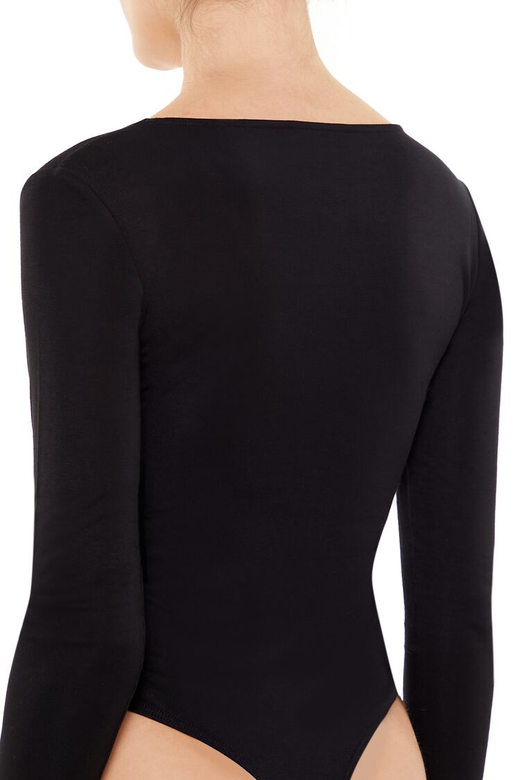 Fitted V-Neck Bodysuit