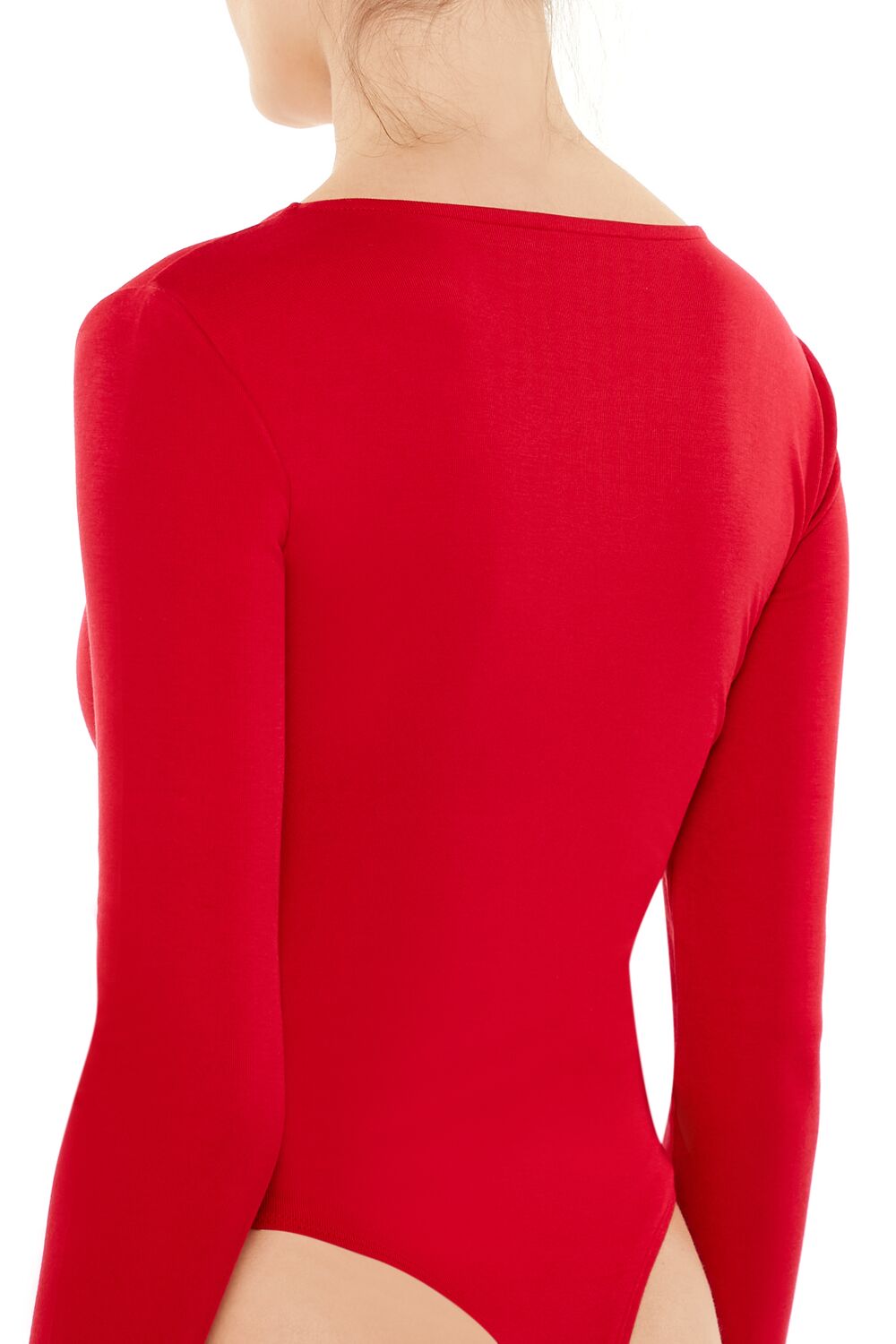 Fitted V-Neck Bodysuit