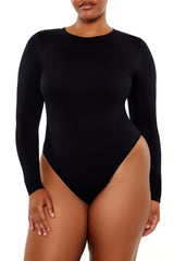 Plus Size Seamless Thong Bodysuit