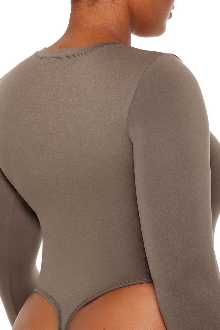 Plus Size Seamless Thong Bodysuit