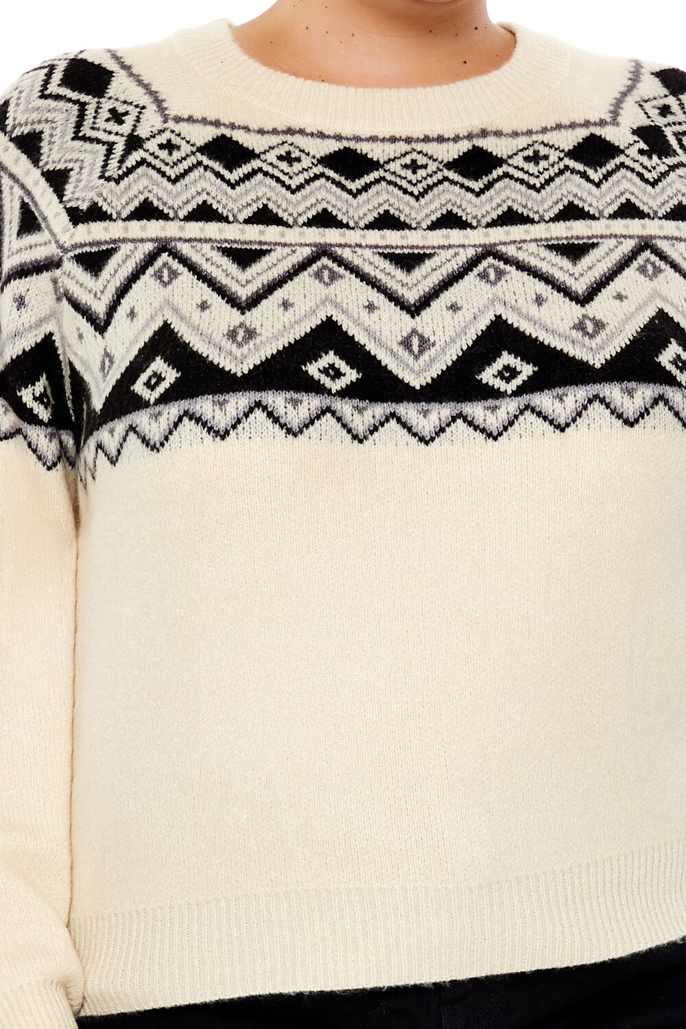 Plus Size Geo Print Sweater