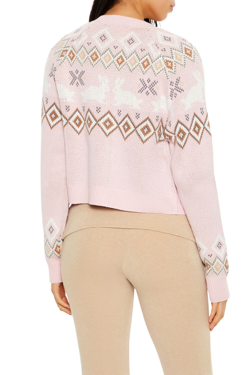 Fair Isle Bunny Cardigan Sweater