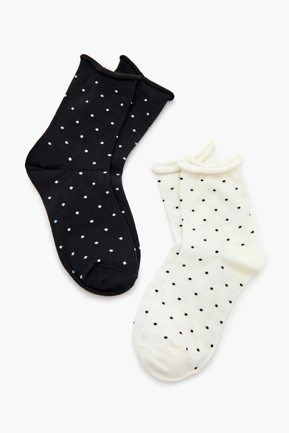 Polka Dot Crew Socks Set - 2 pack