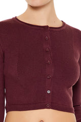 Cropped Cardigan Sweater