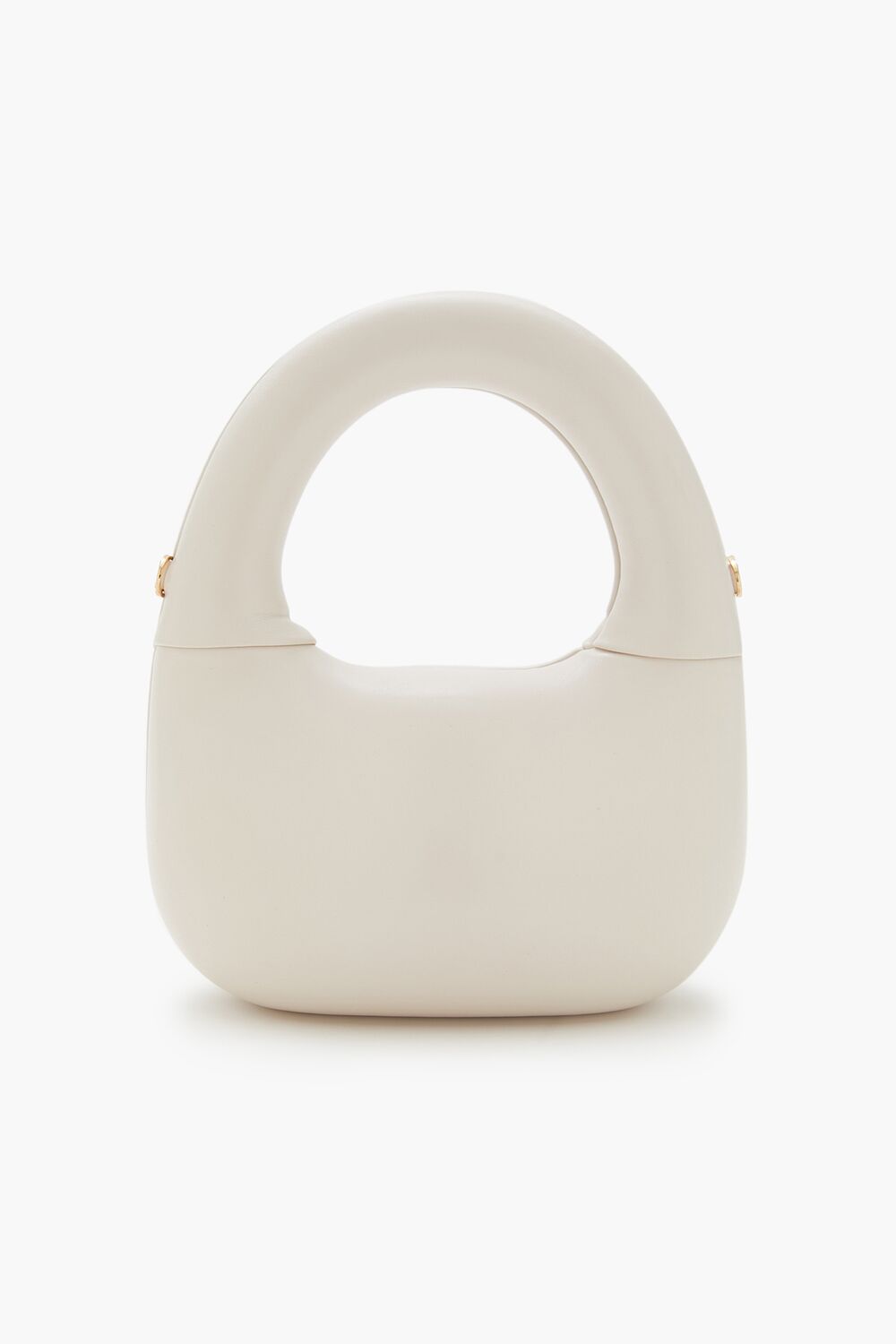 Faux Leather Round Crossbody Bag