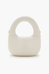Faux Leather Round Crossbody Bag
