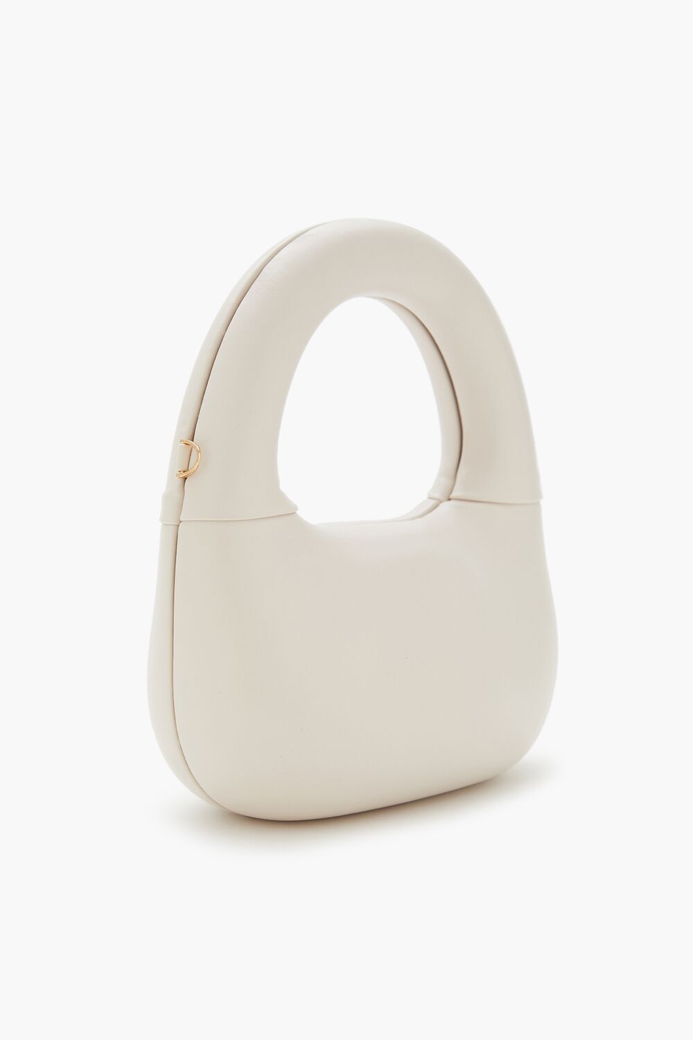 Faux Leather Round Crossbody Bag