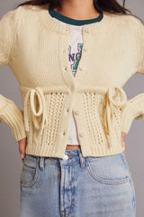 Tie-Front Cardigan Sweater