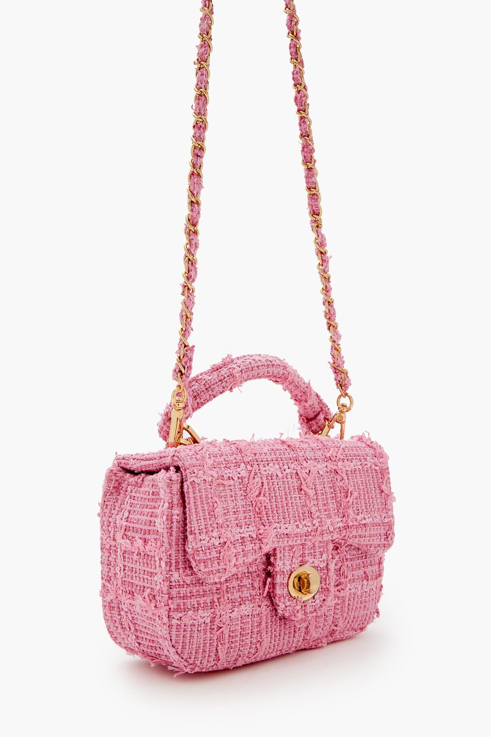 Tweed Grid Crossbody Bag