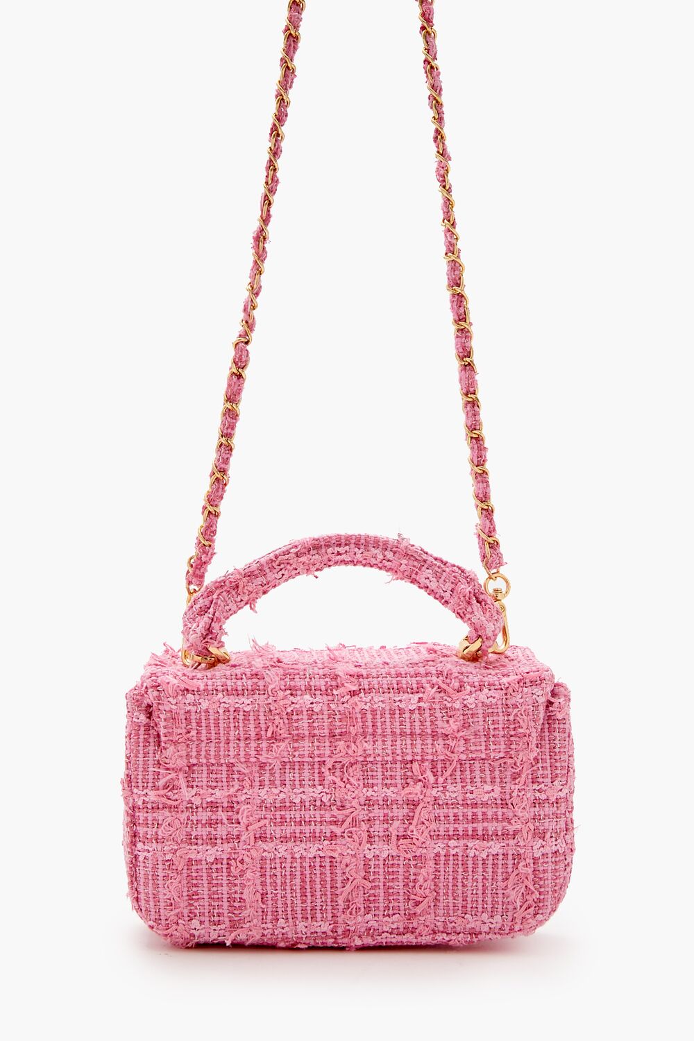 Tweed Grid Crossbody Bag