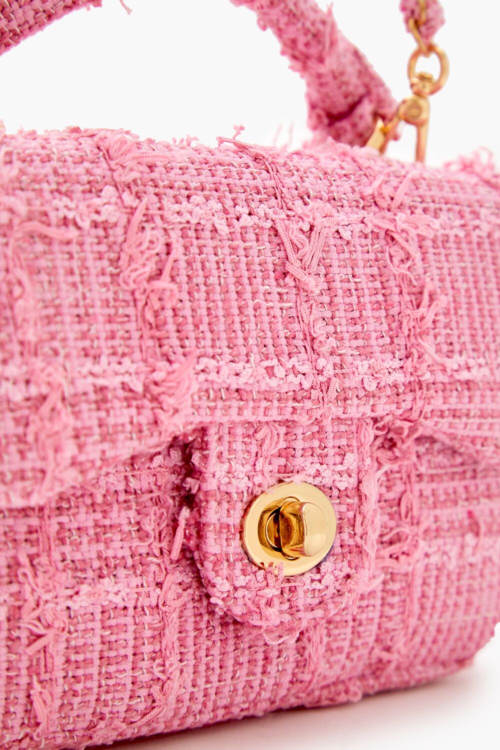 Tweed Grid Crossbody Bag