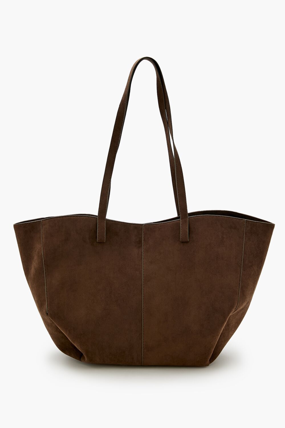 Faux Suede Tote Bag