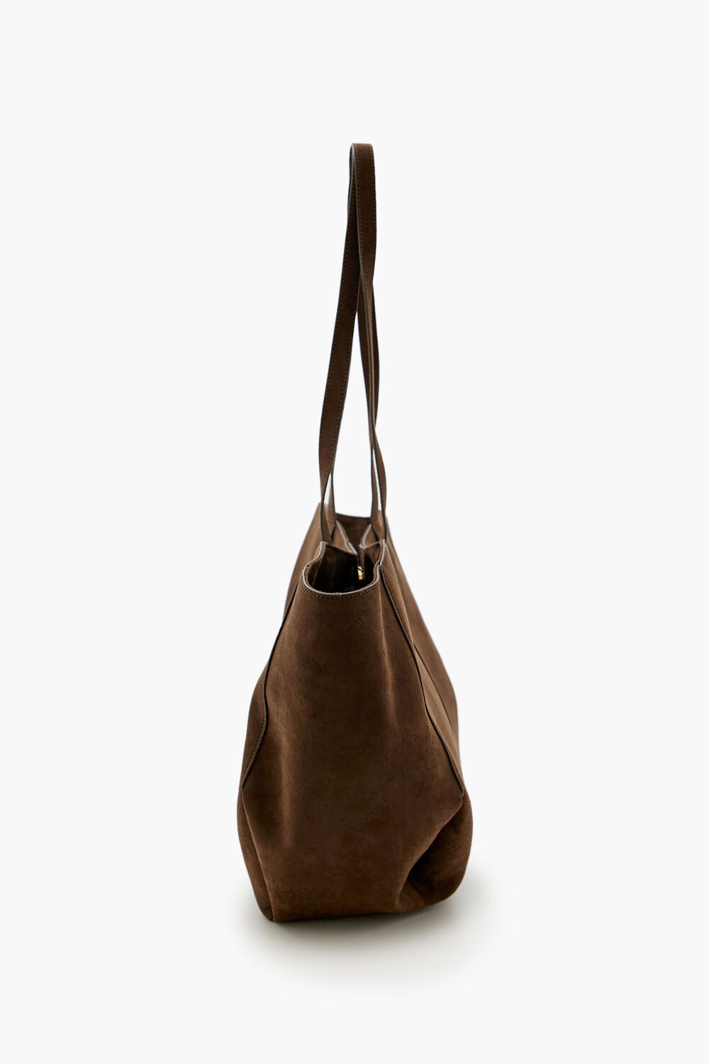 Faux Suede Tote Bag