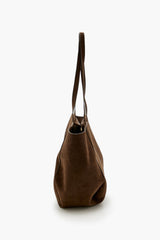 Faux Suede Tote Bag