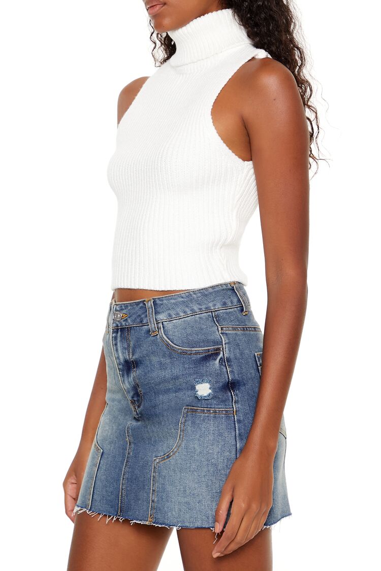 Turtleneck Sweater-Knit Tank Top